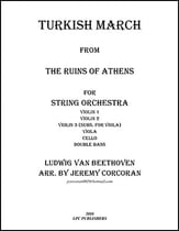 Turkish March from The Ruins of Athens Orchestra sheet music cover